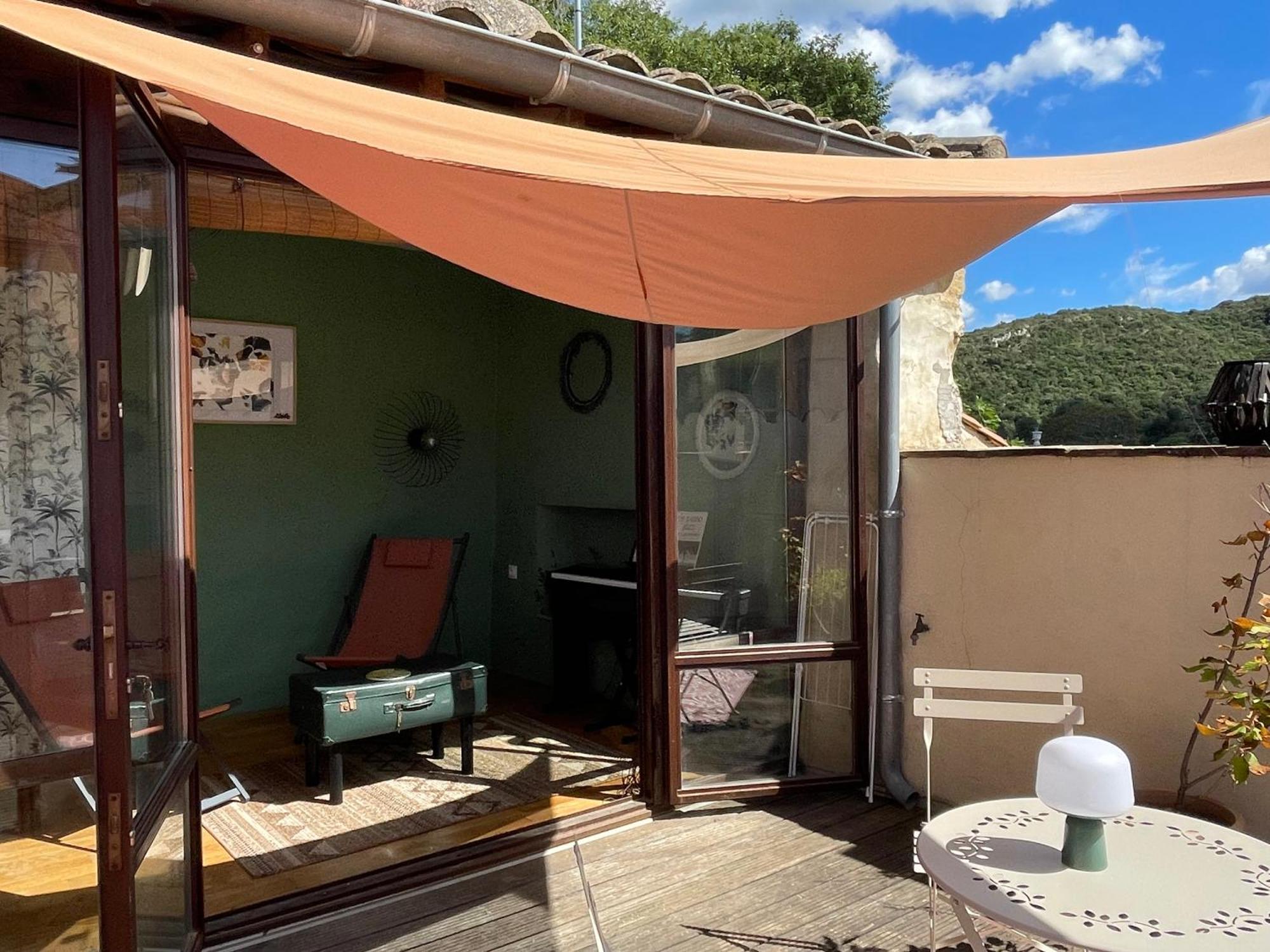 Charmante Maison De Village Collias Exterior foto